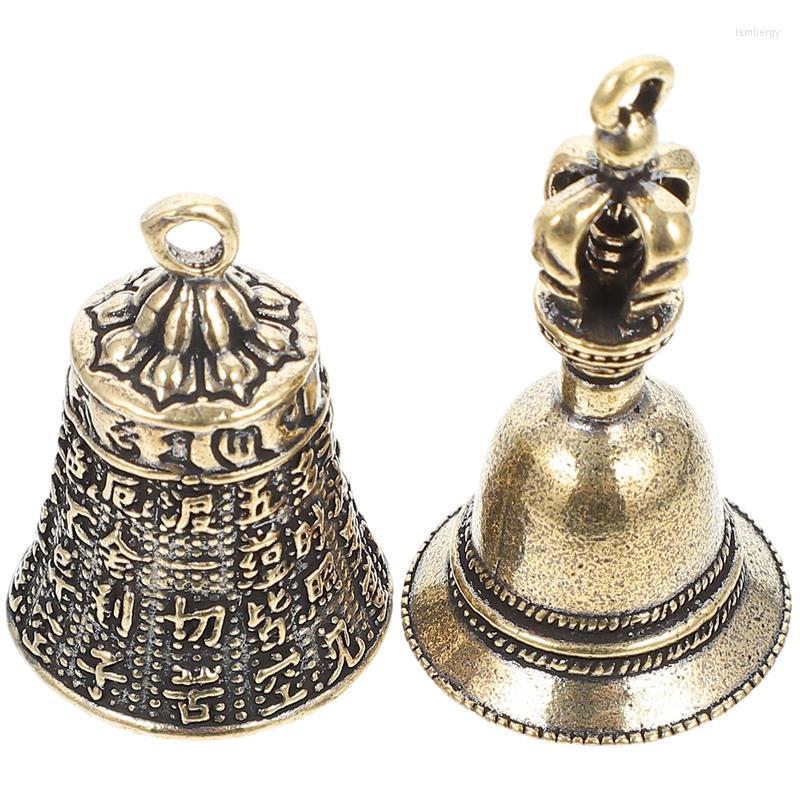 

Pendant Necklaces Bell Bells Hand Chinese Jingle Christmas Brass Charm Key Crafts Cattle Hanging Charms Copper Farm Chain Decoration