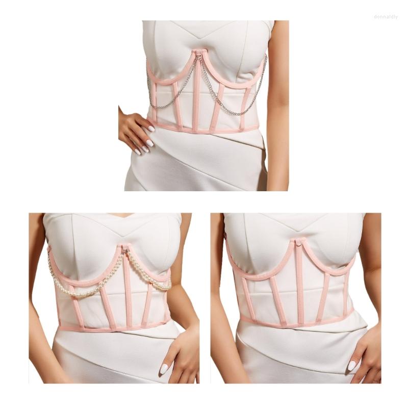 

Belts Woman Casual Shirt Dress Waist Corset Sexy Elastic For Wedding Lingeries, Black