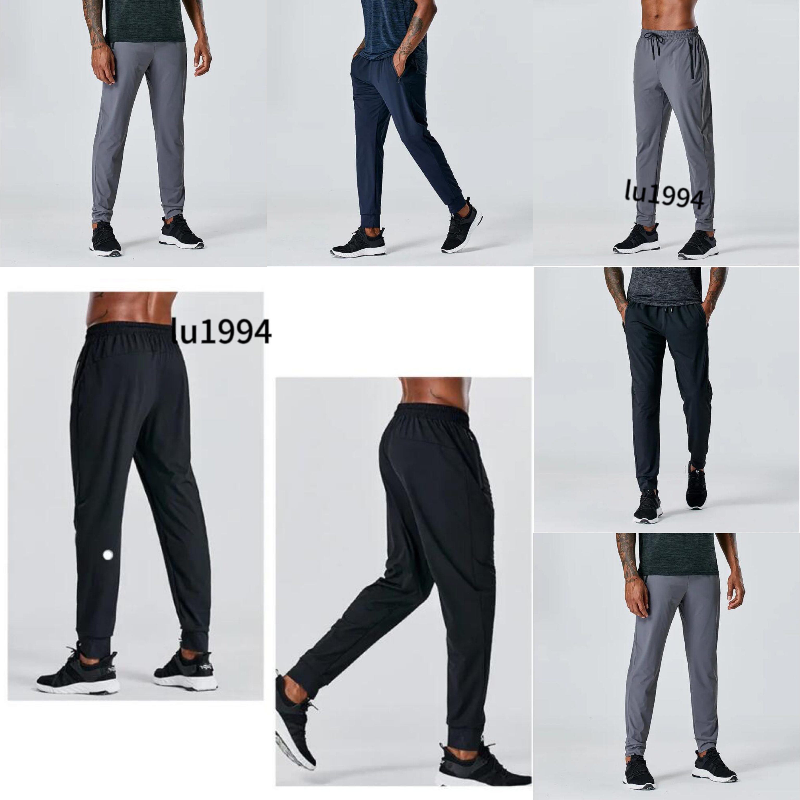 2025 Yoga Men&#039;s Jogger Long Pants Sport Yoga Outfit Outdoor City-Sweat Yogo Gym Pockets Sweatpants Trousers Mens Casual Elastic Waist fitnes-image-920989018