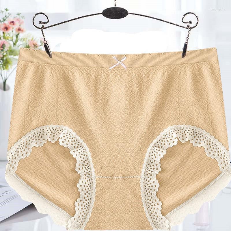 

Women's Panties Plus Size Women Cute Modal Cotton Sexy Lace Underwear Soft Breathable Underpants, Black