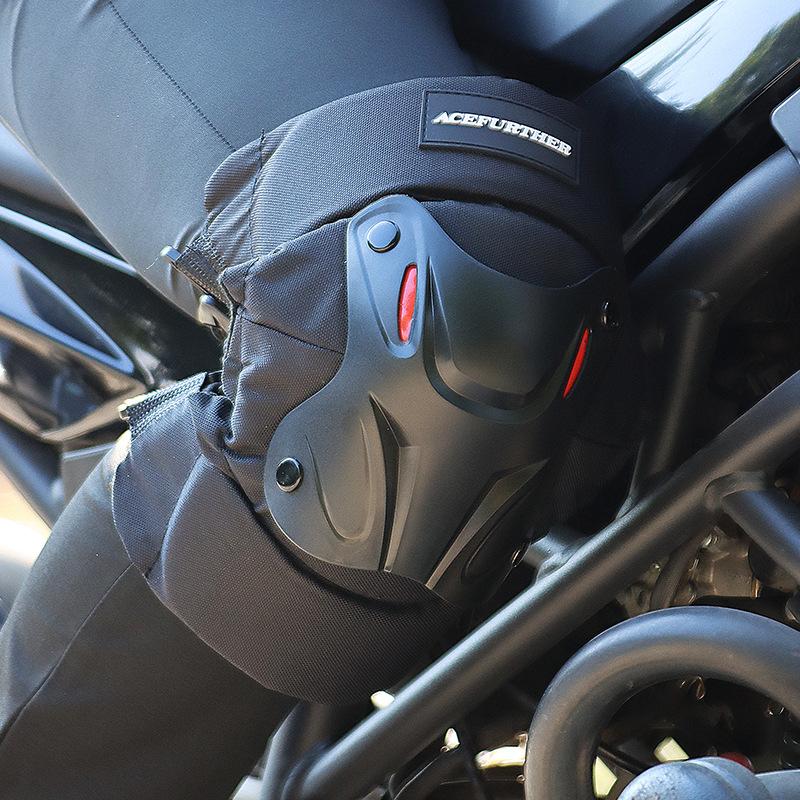 

Knee Pads Elbow & Sports Protection Motorcycle Cross Country Skis Snowboards, Black