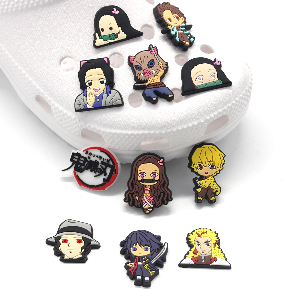 

Other 1Pcs Japanese Cartoon Shoe Charms Demon Slayer Pvc Accessories Decoration Fit Croc Clogs Jibz Party Kids Xmas Gifts Drop Delive Otvcj