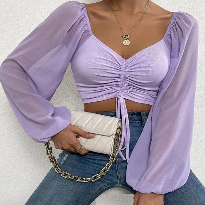 

Women' Blouses Fashion Women Tops 2023Sexy Blouse Autumn And Winter Solid V-neck Long Sleeve Shirt Top Female Clothing Blusas All-match, Grass green