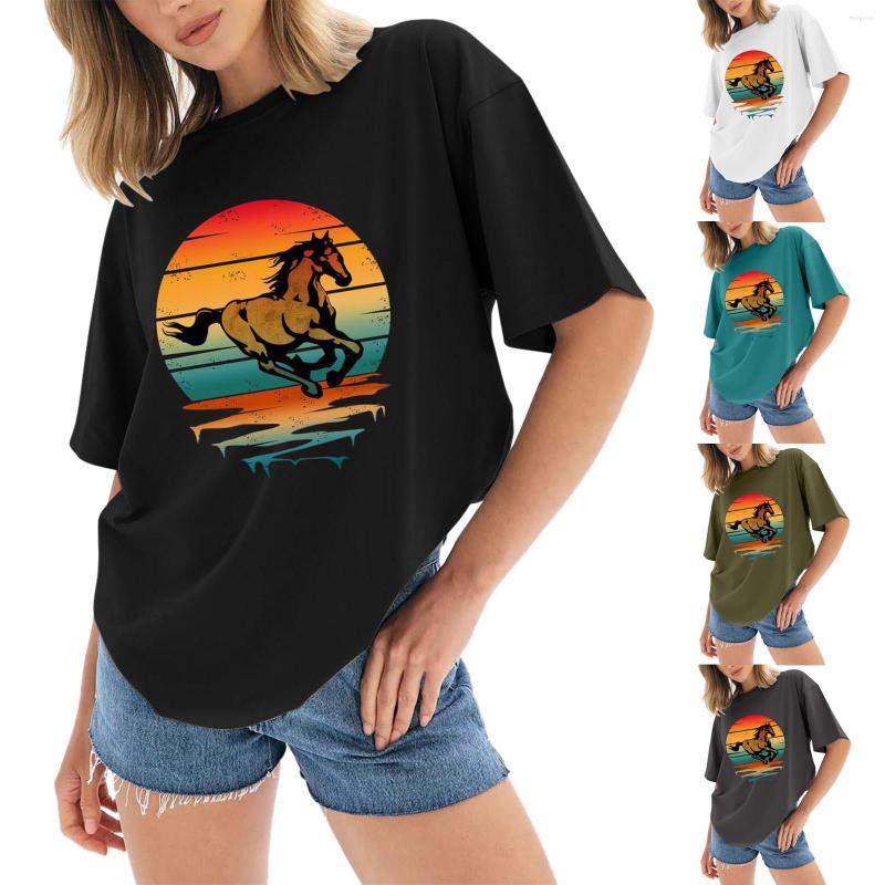 

Women' T Shirts Womens Oversized Loose Fit Crewneck Short Sleeve Tops Summer Casual Blouse 2023 Basic Tee Pack Soft Shirt Women, Sky blue