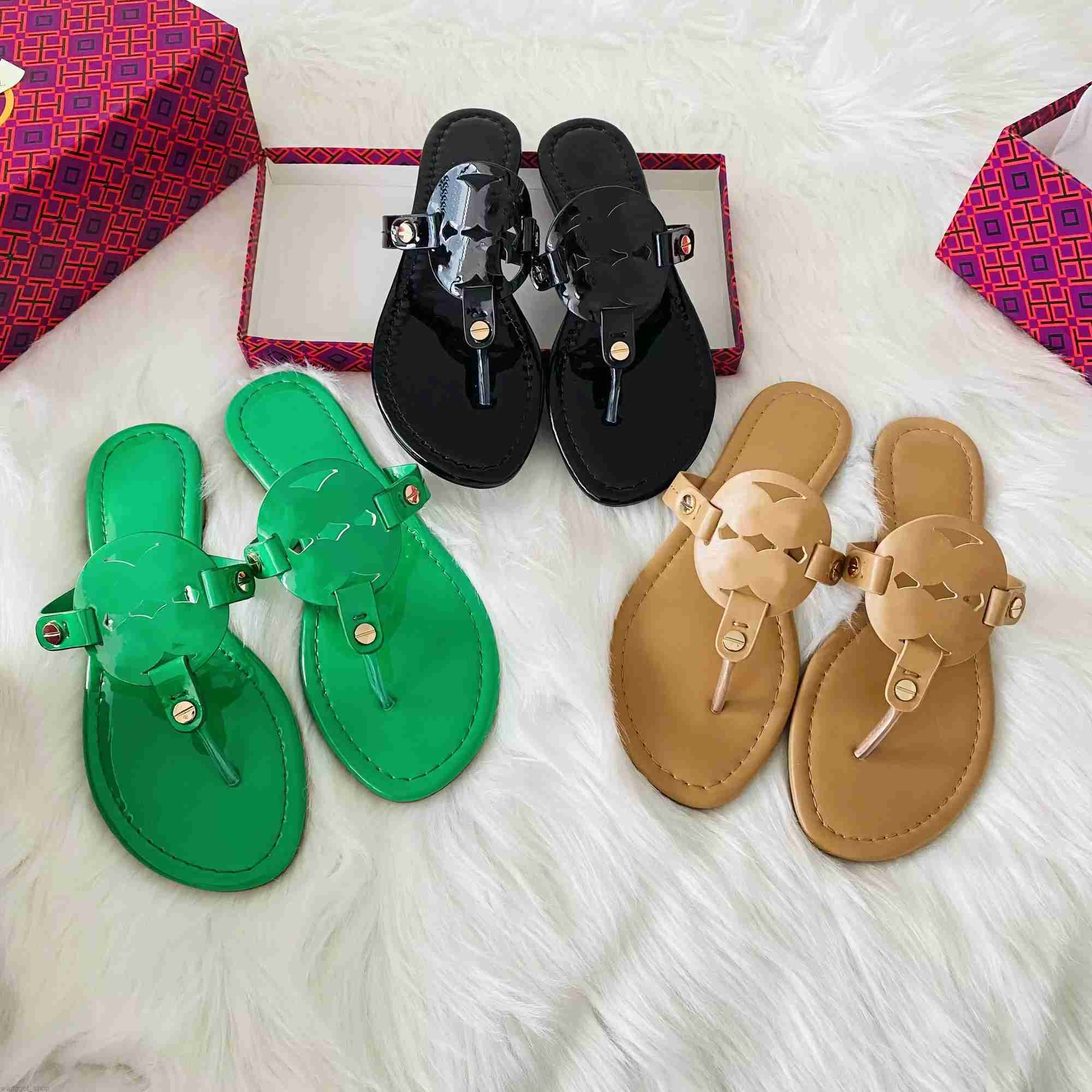 

Luxury Brand Sandals Designer Slippers Slides Floral Brocade Genuine Leather Flip Flops Women Shoes Sandal without box by shoe10 20 good, #19