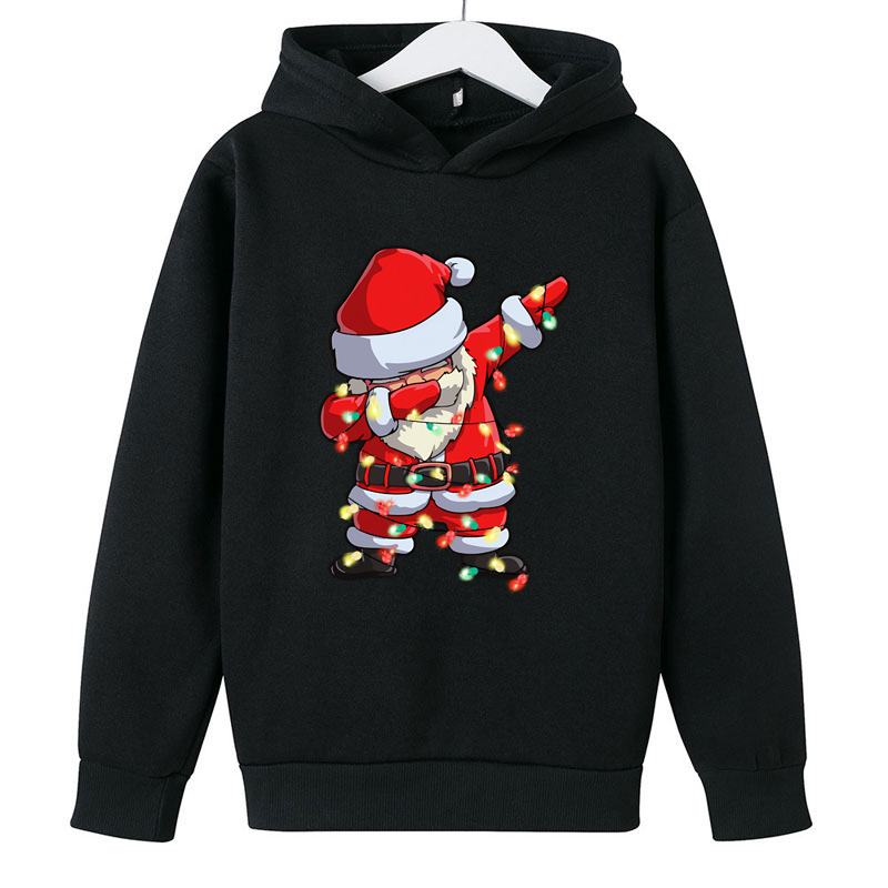 

Hoodies Sweatshirts Christmas Dab Santa Children Cartoon Clothes Sweaters Long Sleeve Happy Boys Girls 230413, Bk-christmas415