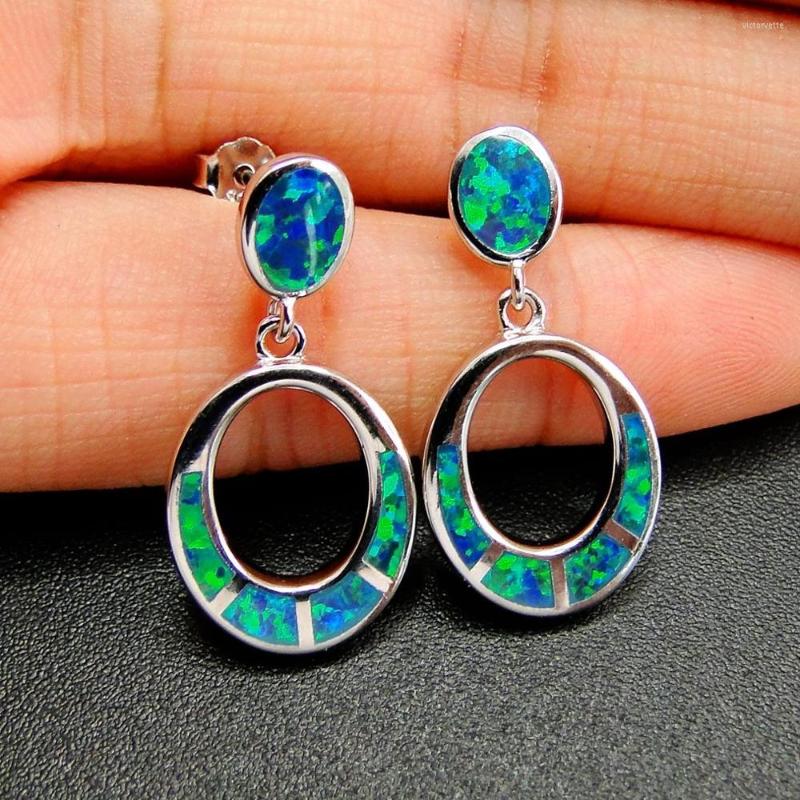 

Stud Earrings Beautiful Fire Opal 925 Sterling Silver Circle Women's For Gfit / Party Engagemet Birthday