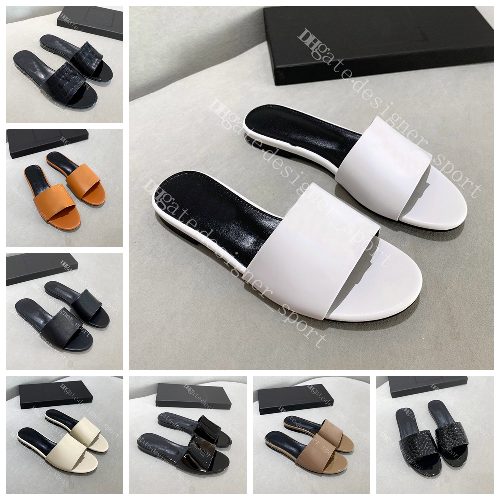 

2023 New womens designer sandal leather summer fashion sandal slippers foothold ladies pink black g Luxury flat sandal sandal rubber flat leather sandal with box, Color:2