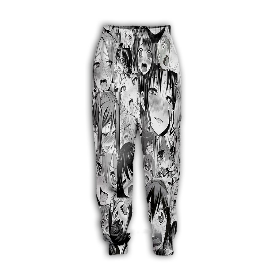 

3d Print Men Women Anime Harajuku Full Length Sweatpants Winter Pants Casual Funny Trousers 003, Multi