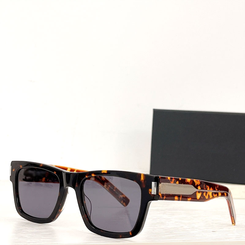 

New fashion SL574 Design Sunglasses men and women square frame popular style UV400 protective glasses sunglasses Glasses case