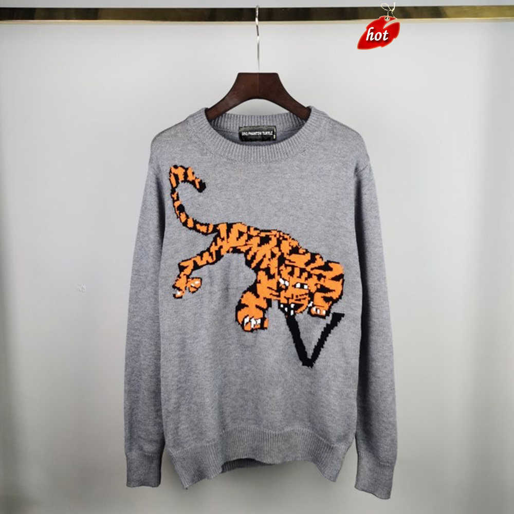 

Men' Sweaters Unisex Soft Touch Waffle Stitch Crewneck Pullover Sweater Ultimate Cotton Heavyweight Rib Stitch Sweatshirt 31165 dsquare 2 d2 dsqs dsq2s T2CE, Gray