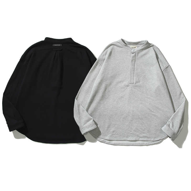 

ESS Hoodies FOG FEARs OF GOD Season 7 Main Line High Street Ouyang Nana Same Button Henry Collar Sweater Mens Womens hoody, Shipping fee