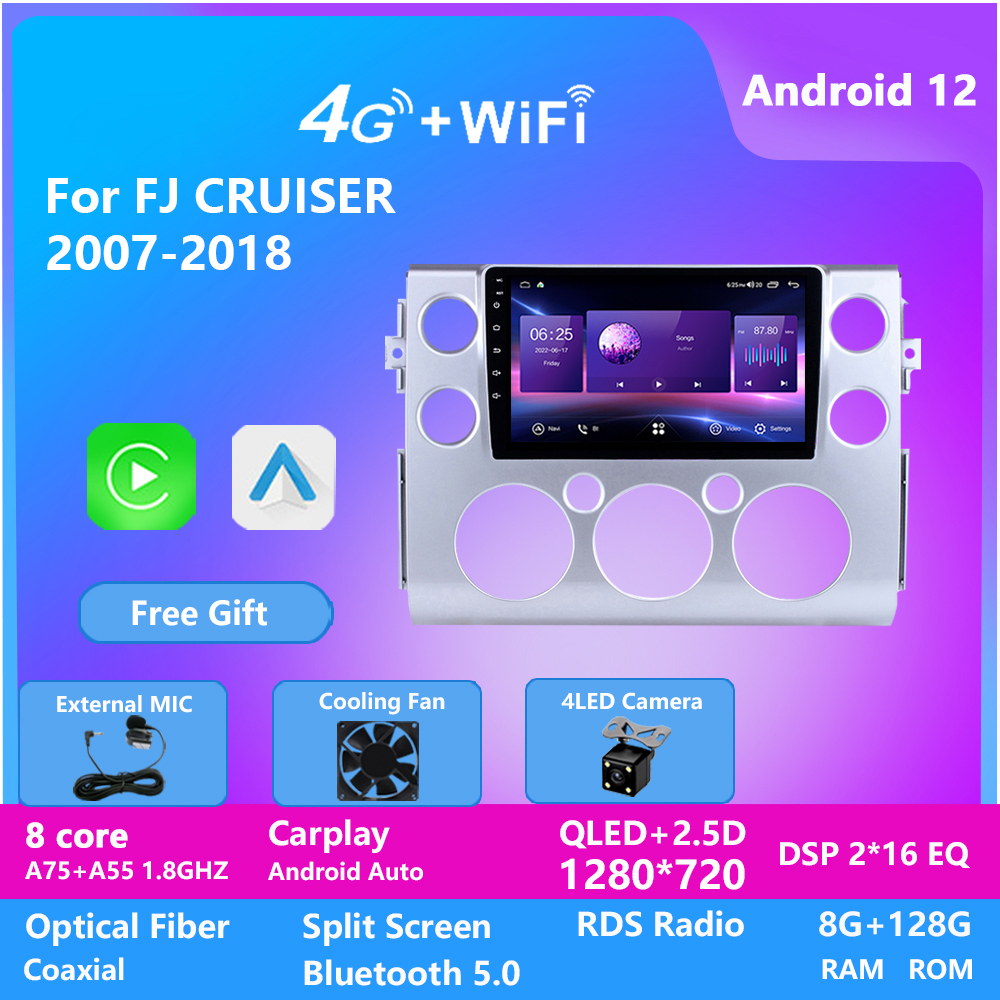 

Autoradio Car Stereo Video Head Unit For Toyota FJ CRUISER 2007-2013 Radio Player Android 10.0 64GB