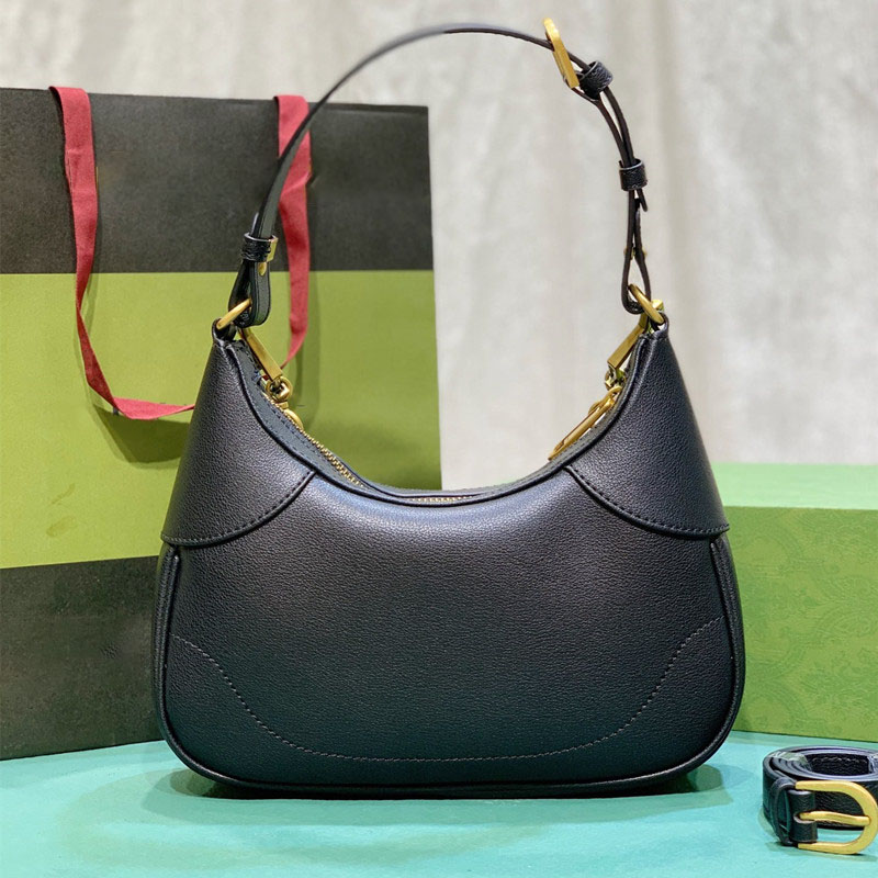 

Designer Shoulder Bags Small Crescent Shaped women handbags reticules, Green