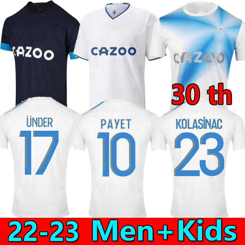 

Marseilles King 22 23 soccer jerseys special 30th anniversary CLAUSS ALEXIS 2023 2022 OM MILIK PAYET maillot de foot GUENDOUZI KAMARA KOLASiNAC UNDER football shirt, 12