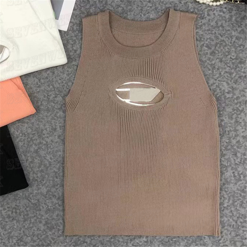 

Women Hollow Vest Dresses Knits Tanks Tops Designer Letter Sleeveless Dress Sexy Tees Clothing For Lady 50VL, P9