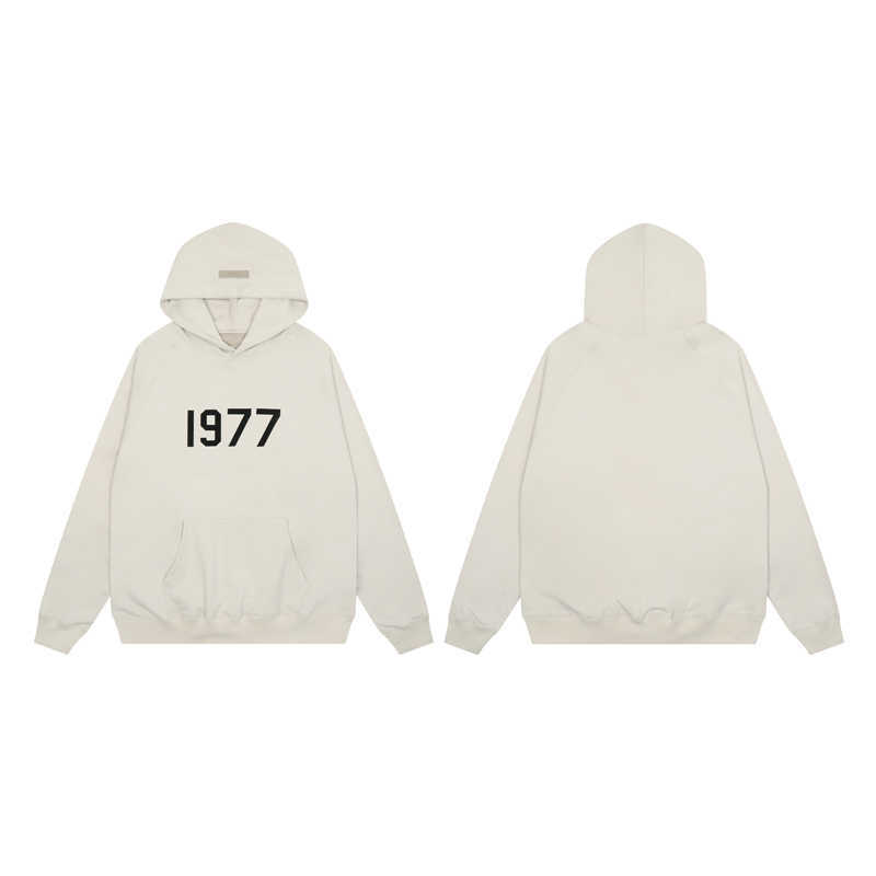 

ESS Hoodies Dear Of Mens SS22 Double ESSEN Flocked 1977 High Street Hoodie Thin Sweater Womens hoody, Shipping fee
