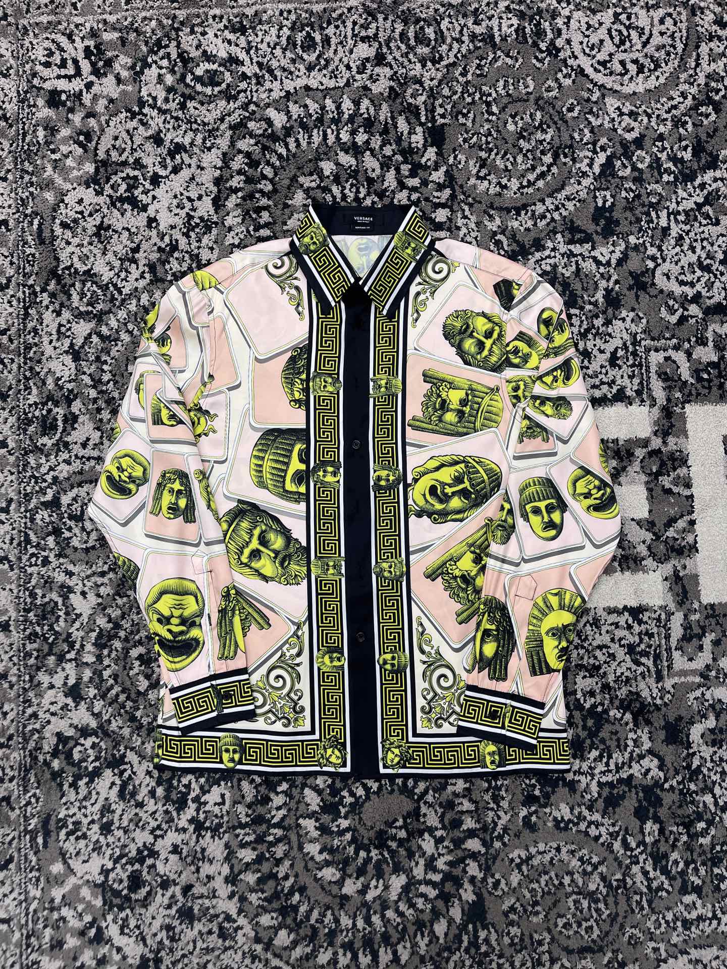 

2023 summer new arrival mens designer beautiful color printing shirts - US SIZE shirts - top quality mens designer button long sleeve shirts, Multi