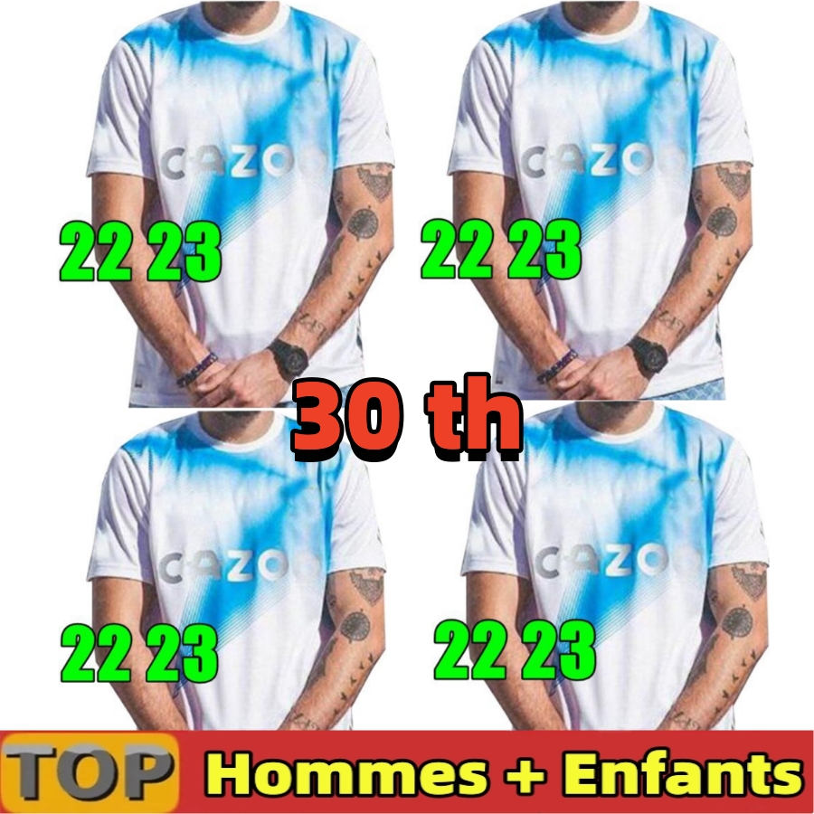 

22 23 MarseilleS 30 Year Anniversary soccer jerseys Special 2023 CUISANCE GUENDOUZI player version CLAUSS men kids VERETOUT OUNAHI ALEXIS maillot, 22 23 30th aldult ligue 1