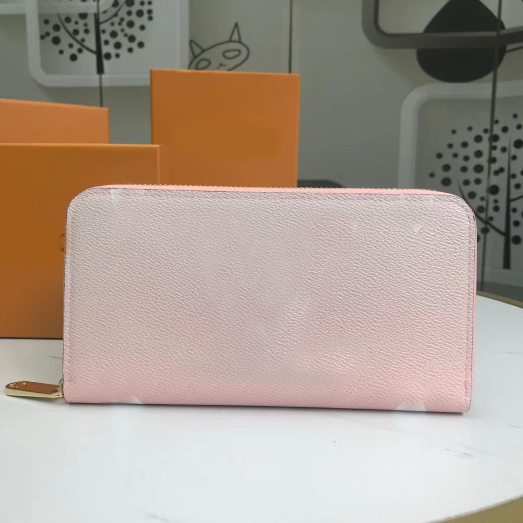 

Fashion designer purseFashion flower designer purse Luxury women's leather bag high-quality classic Alphabet Key Coin purse Long purse #80361, Blue