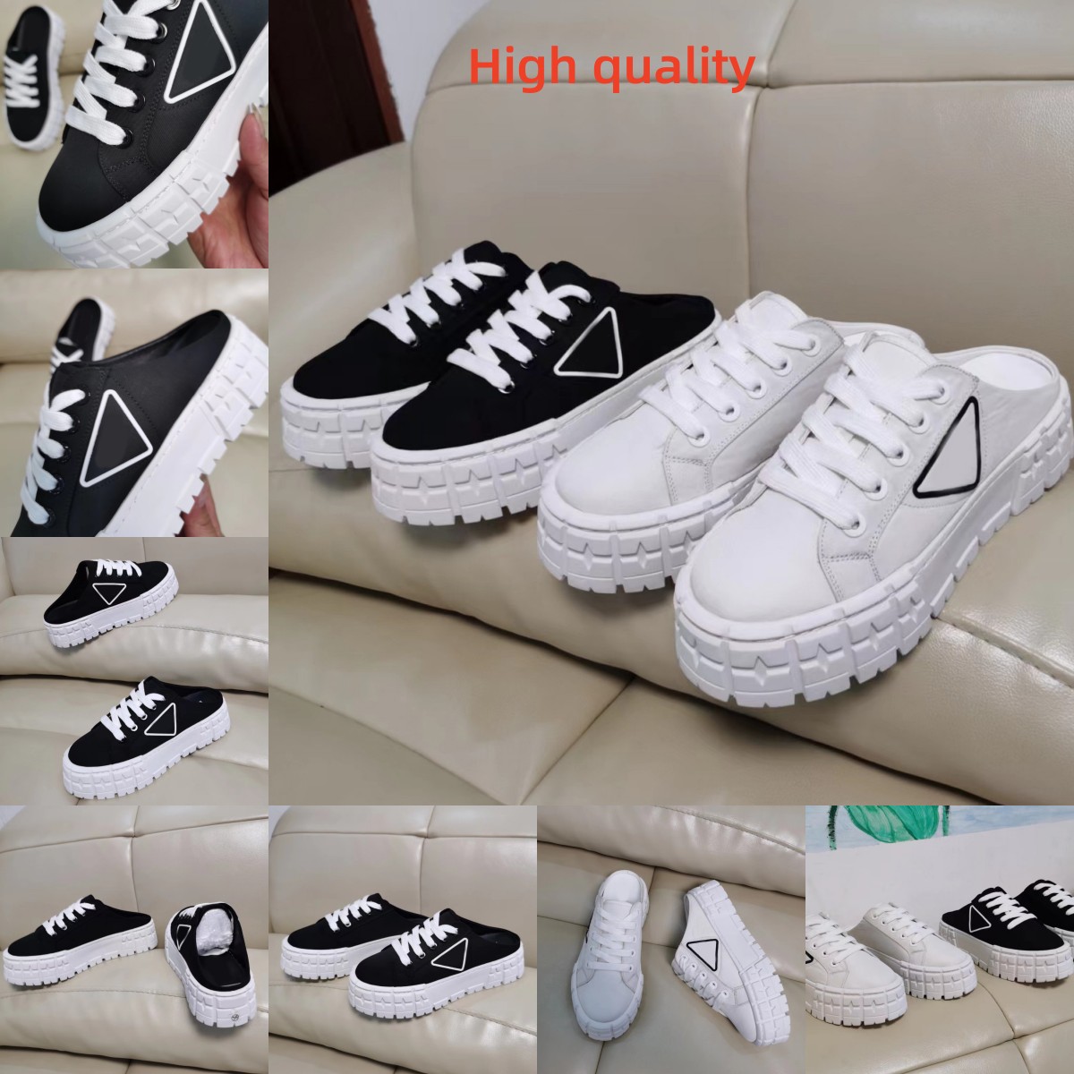 

Beach Moccasins slippers Casual slippers Scuffs Classic Increase height slippers 2023 Summer Lazy high Designer fashion lady Slides women shoes Ladies letter, Freight link;please do not place orders