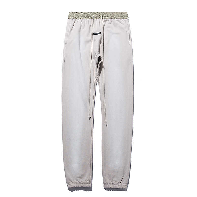 

ESS Pants FEARs OF GOD Main Line Season 7 FOG High Street Drawstring Leggings CeMenst White Casual Pants Terry Pants Womens, Cement white
