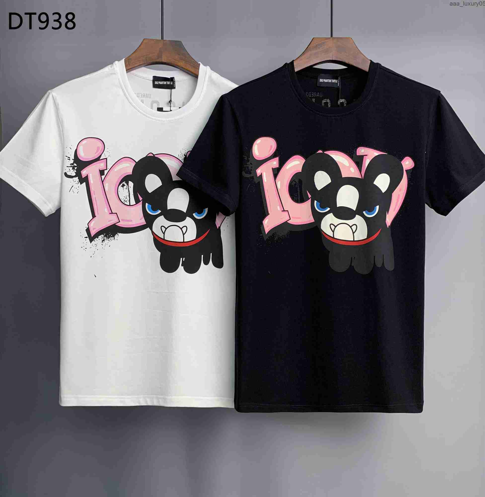 

Mens TShirts Mens Designer T Shirts Black White Back Cool Tshirt Men Summer Italian Fashion Casual Street Tshirt Tops Plus Size MXXX dsquare 2 d2 dsqs dsq2s EKYI