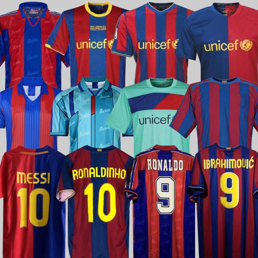 

BarcelonaS Retro soccer jersey 96 97 03 04 05 06 07 08 09 10 11 14 15 XAVI GUARDIOLA RONALDINHO RIVALDO PUYOL Iniesta finals maillot de foot 1899 1999 DAVID VILLA, 05/06 home jersey