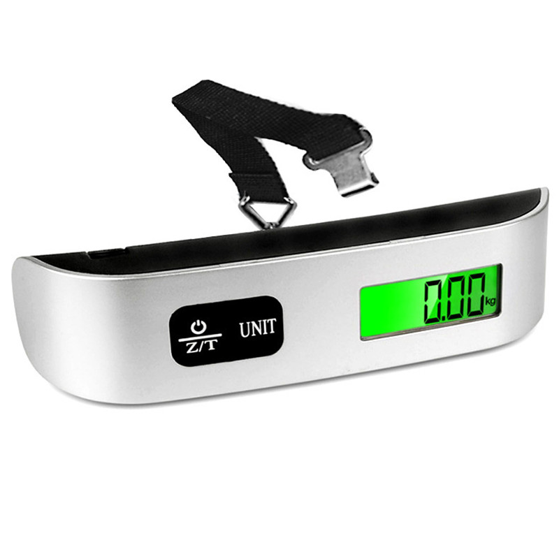 

Portable Mini Electronic Scales LCD Display Electronic Hanging Digital Luggage Weighting Scale 50kg*10g 50kg /110lb Weight Balance Scales