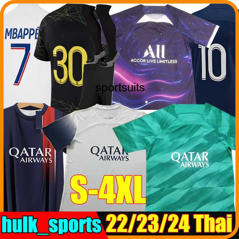 

4XL 5XL 22/23/24 MBAPPE HAKIMI away soccer jerseys SERGIO RAMOS R.SANCHES Maillots de football shirt 2023 2024 MARQUINHOS VERRATTI KIMPEMBE PSGs Kits sock sets fourth, 23-24 new 4