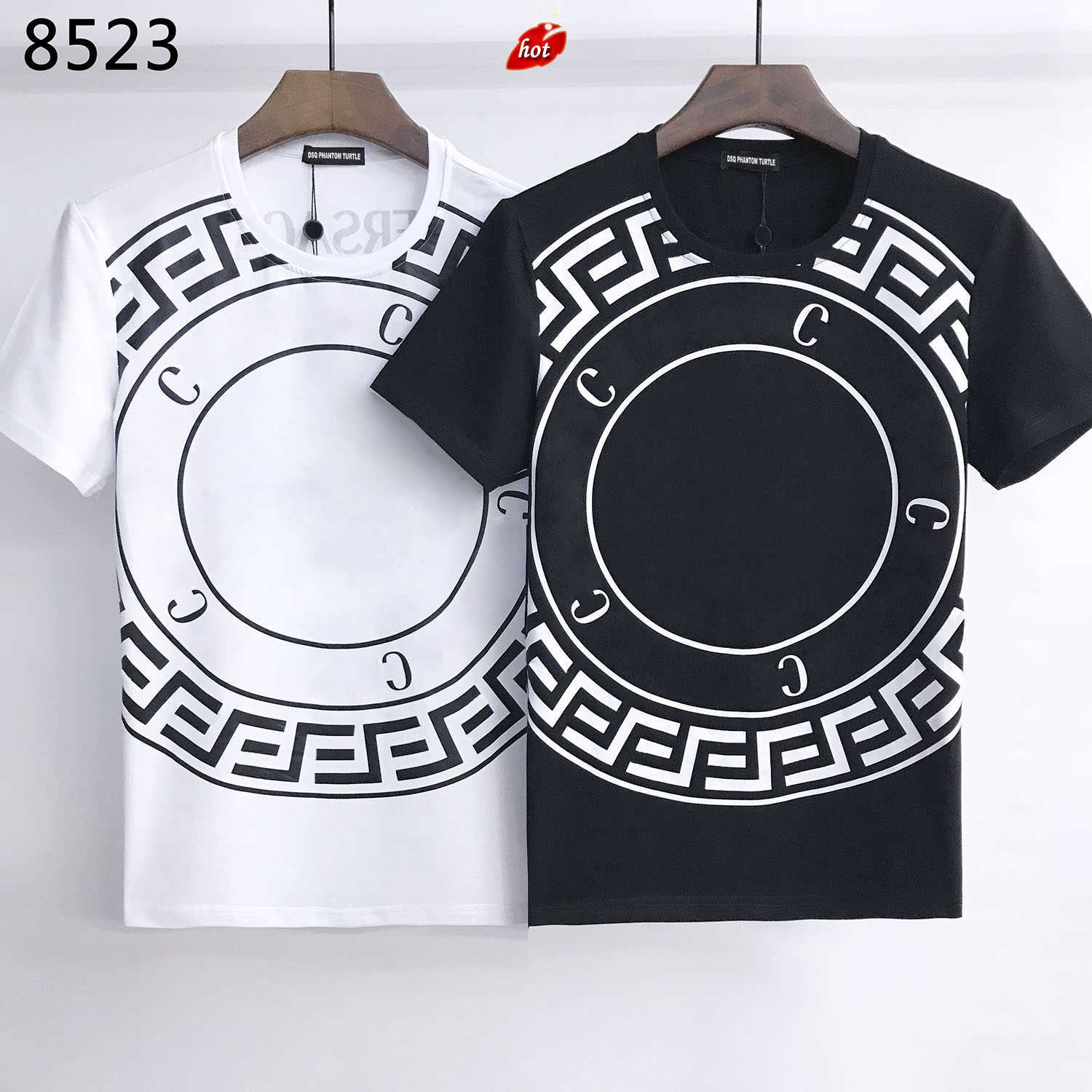 

Mens TShirts 2023SS New Comfortable Breathable Paris fashion Tshirts Summer Tshirt Male 100 Cotton Hip Hop Streetwear Tops Black W dsquare 2 d2 dsqs dsq2s B4NT, White