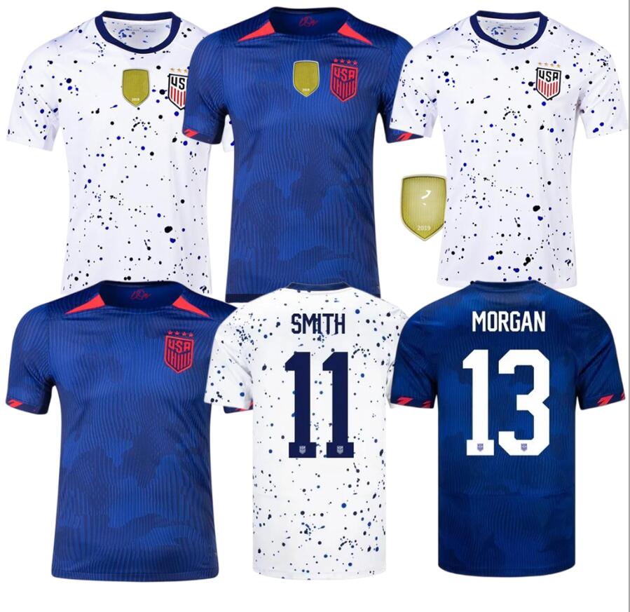

23 24 PULISIC MCKENNIE Soccer Jerseys 4 stars 2023 2024 MORGAN UNITED STATES USAS Uniforms RAPINOE REYNA WEAH MORGAN version Men Football