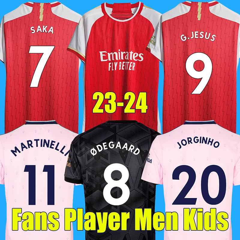 

22 23 24 SAKA GABRIEL JESUS soccer jerseys JORGINHO NWANERI SMITH ROWE THOMAS ZINCHENKO FABIO VIEIRA MARTINELLI football shirt 2023 2024 Camiseta de futbol TIERNEY, Home