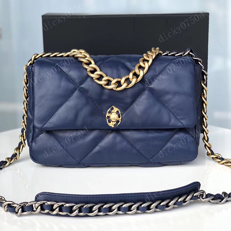 

Blue Designer Shoulder bag Chain Crossbody Tote Bags CC bag Womens Channel Purse Evening Leather Classic Wallet Fashion 19 Flap sheepskin Luxury Handbags 26CM/30CM, Purple