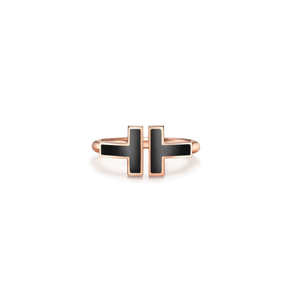 

Luxury brand Tiff T open Ring 18K Gold Plated Wire Ring for Women Mens wedding rings Simple fashion With Month-of-Pearl Diamond Ring fashion Valentine Day gift