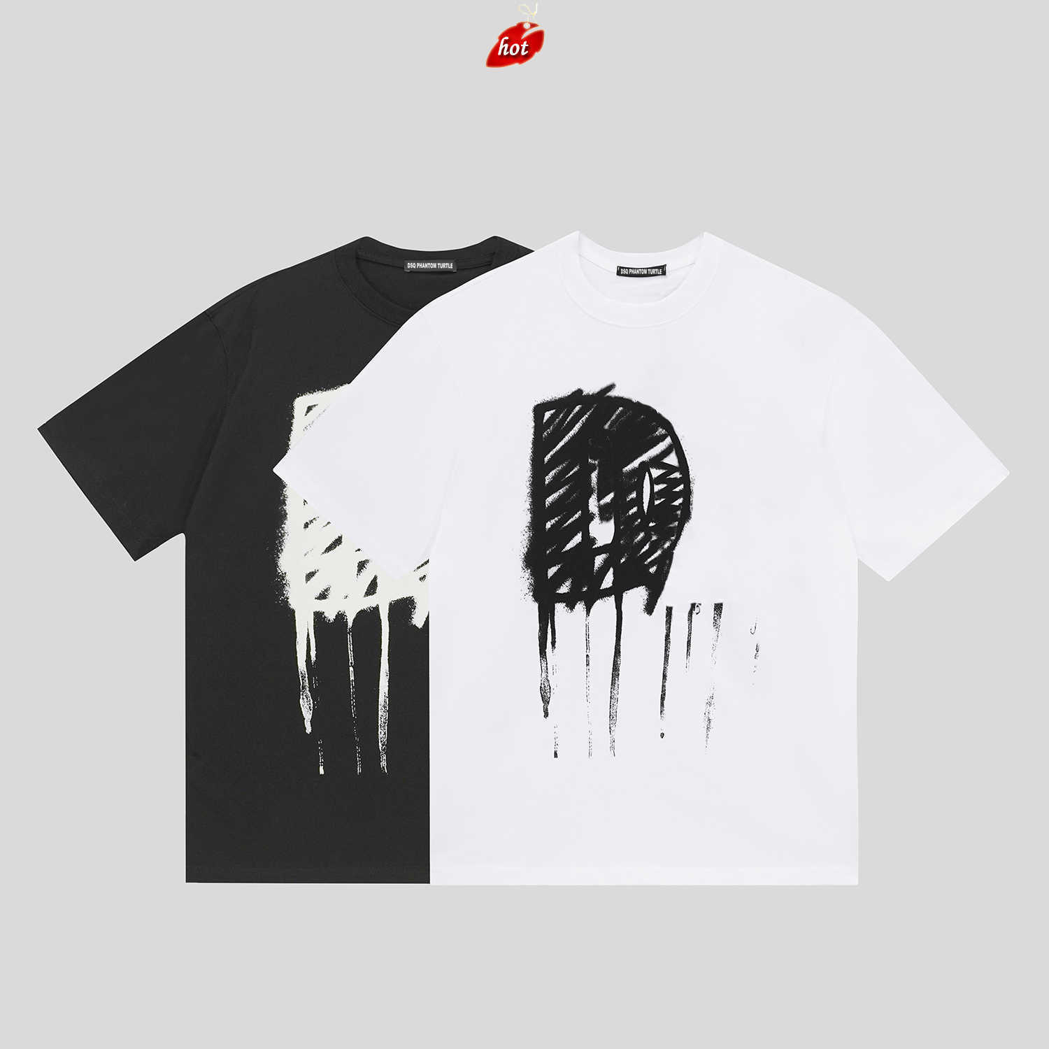 

Mens Designer T shirt Italian Milan Fashion Print Tshirt Summer Black White Tshirt Hip Hop Streetwear 100 Cotton Tops Plus size 0577 dsquare 2 d2 dsqs dsq2s S3HO