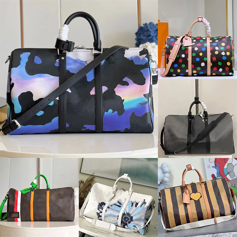 

Duffel Bags Designer Travell keepalls top quality louise Luxury vuitton Mens Luggag Travel Bags lvs Leather Handbags Large Capacity Carry On Luggages bag 45 50 55cm, 12#50cm