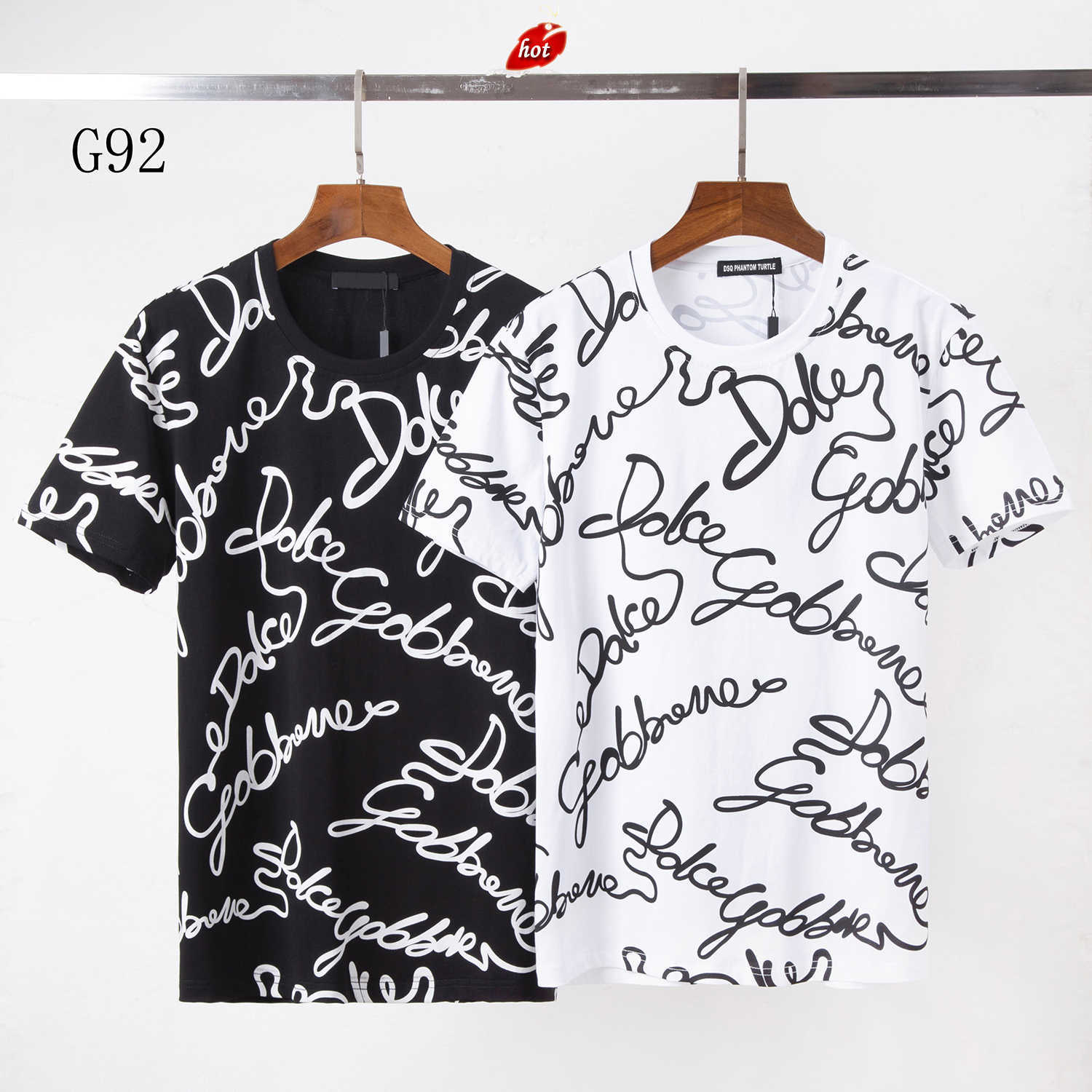 

Mens Designer T shirt Italian Milan Fashion Print T-shirt Summer Black White T-shirt Hip Hop Streetwear 100% Cotton Tops Plus size 0609 dsquare 2 d2 dsqs dsq2s 1AXQ