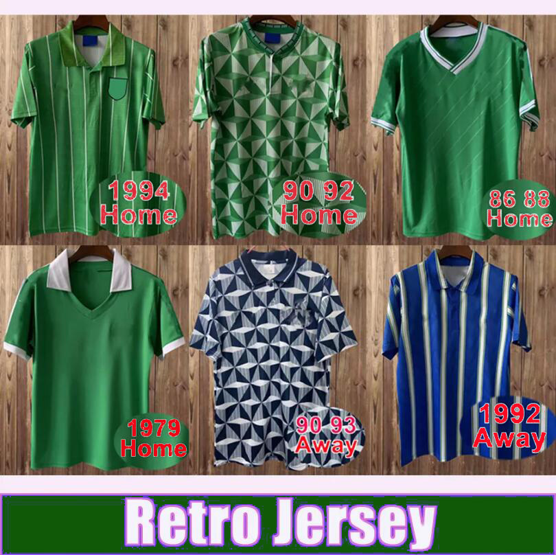 

90 91 92 93 Northern Ireland Soccer Jerseys Retro Mens National Team Gray White Away Football Shirt Short Sleeve Uniforms