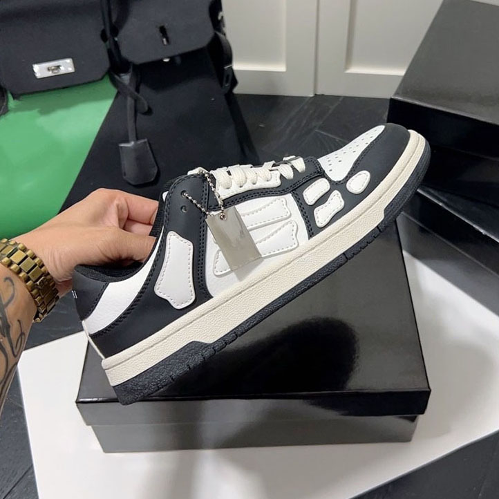 

New luxury Van Gogh quality brand leisure shoes ami men's bone stitching leather platform high quality ri sports