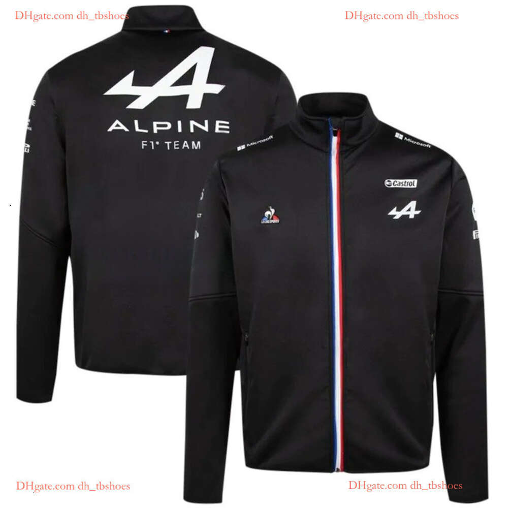 2023 Nouvelle équipe alpine F1 Veste Formule One Hoodie F1 Vêtements Spring and Automne Pull à fermeture éclair