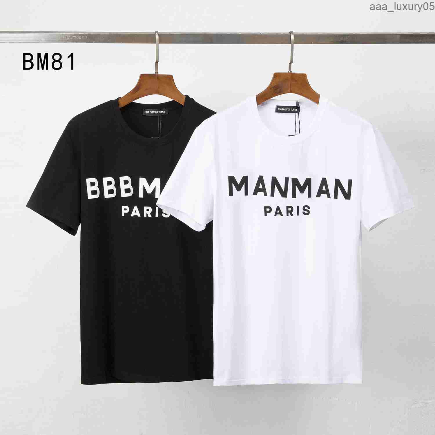 

2022SS New Mens Designer T shirt Paris fashion Tshirts Summer T-shirt Male Top Quality 100% Cotton Tops 12436 dsquare 2 d2 dsqs dsq2s Y284, White