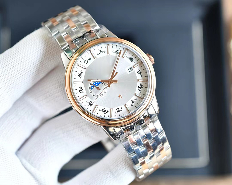 

Men's three-and-a-half stitches moon watch 316 Stainless Steel Case 40mm, Color 3