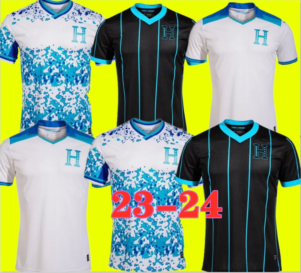 

2023 2024 Honduras National Team Mens Soccer Jerseys CARLOS RODRIGUEZ LOZANO QUIOTO GARCIA Home White Away Football Shirt 23 24 World Preliminaries, 2023 3rd