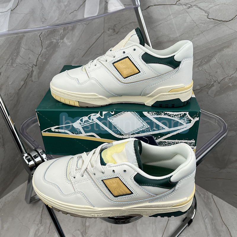 

Designer 550 550s Basketball Shoes Mens Womens Green White Grey Red Shadow Syracuse UNC Sport Sneakers Fashion Luxury Men Ladies Salt Lace Up Outdoor Low Trainers, 02 white green