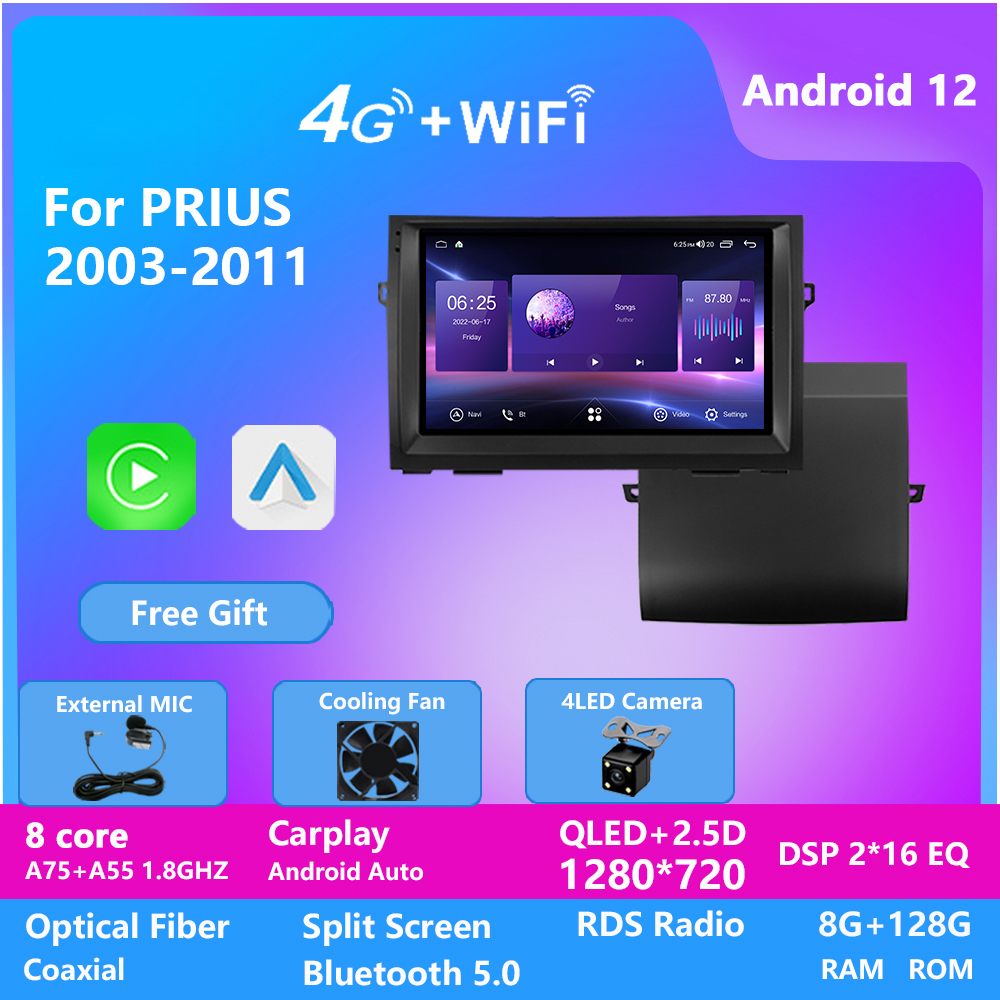 

9'' Android Touch Screen Car Stereo Video Head Unit GPS Audio Radio for TOYOTA PRIUS 2003-2011