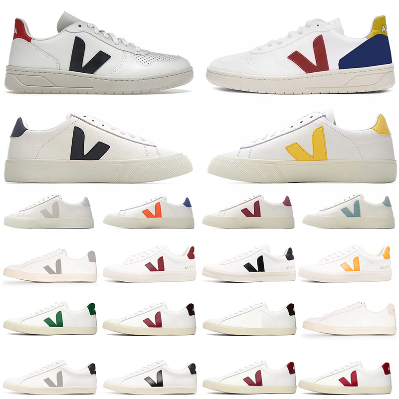 

Designer Veja Sneakers Shoes Men Women Classic White Unisex Couples Vegetarianism Style Original Veja V-10 V-12 Campo Esplar Dhgate Leather White Black Vejas Trainer, Color 27