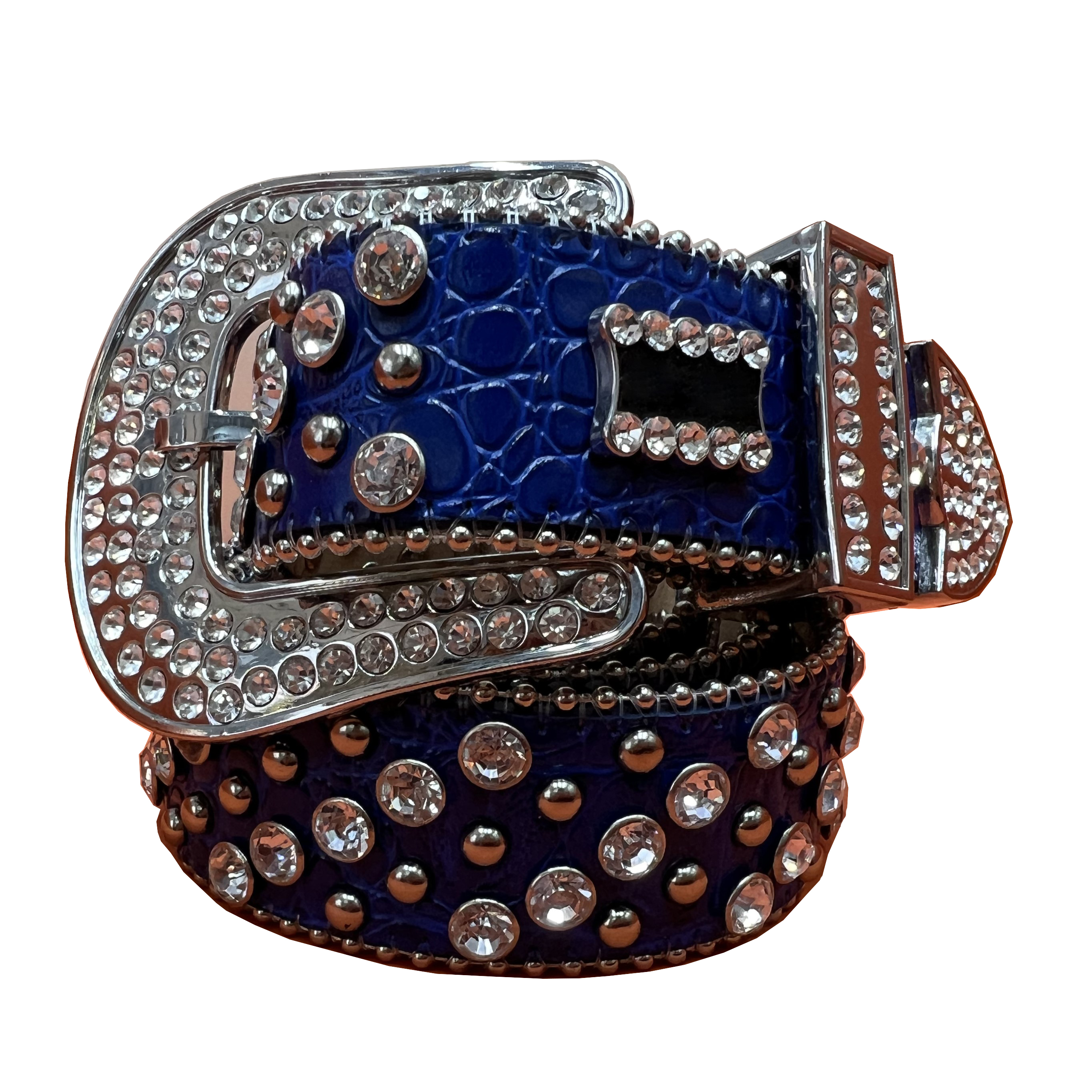 

Full rhinestone mens bb belt for women shiny diamond belts blue black waist multicolour waistband as birthday gift, Customize