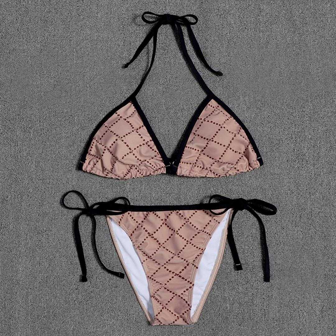 

Designer Bikini Top Designer Bikinis Womens Two-Piece Bikini with Letter Swimsuits Crystal Summer Swimwear Beach Luxury Bathing Suits Three-point Swimsuit