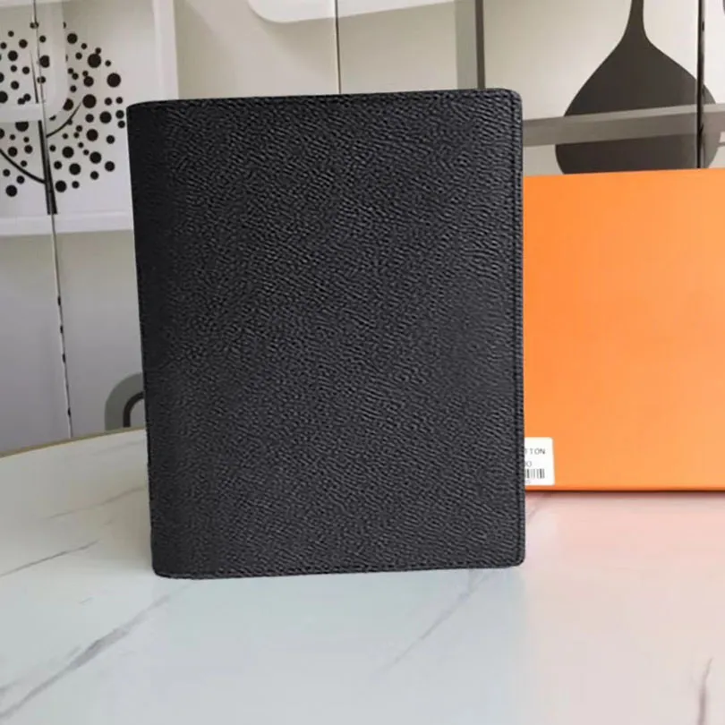 Large DESK RING AGENDA COVER Holders Business Notebook Diary Protective Case Card Holder Wallet Desktop Designers Notepad With Box S2579-image-1065661104